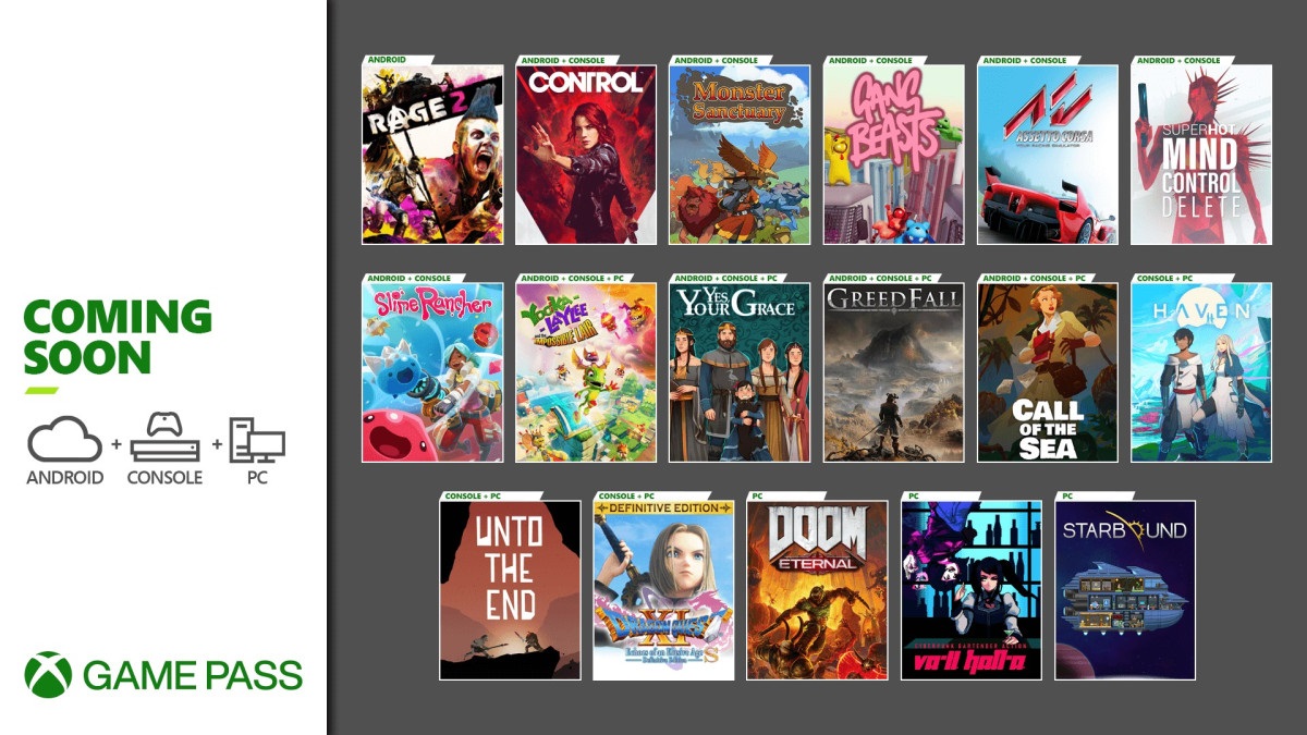 Xbox Game Pass: Control, 16 other games coming soon